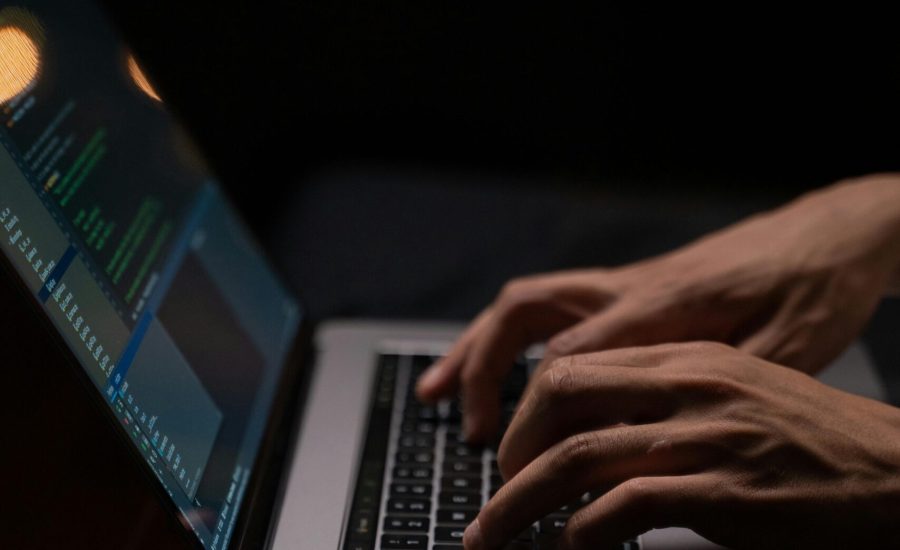 person-using-silver-and-black-laptop-computer