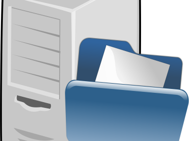 Free computer file network vector