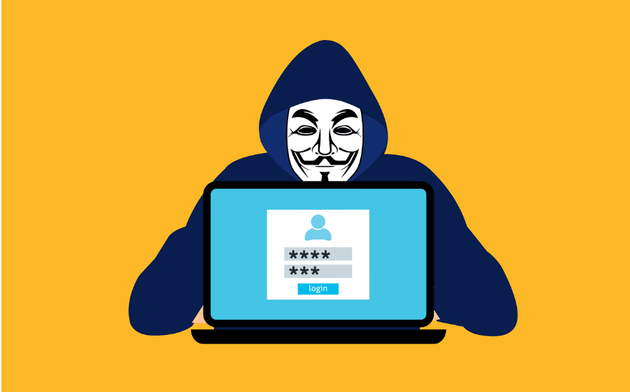 Free hacker anonymous cybersecurity vector